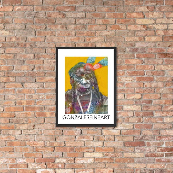 Chief Blue Horse Framed poster - Gifts for You 'n Me