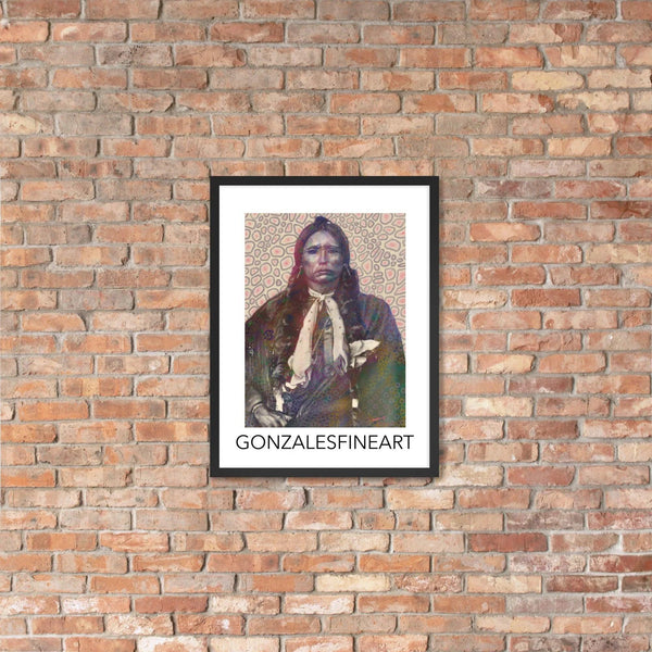 Quanah Parker Color Framed poster - Gifts for You 'n Me