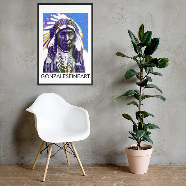 Chief Joseph Color Framed poster - Gifts for You 'n Me