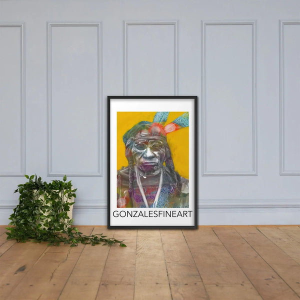 Chief Blue Horse Framed poster - Gifts for You 'n Me