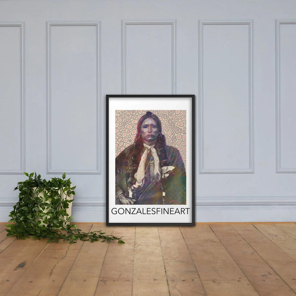 Quanah Parker Color Framed poster - Gifts for You 'n Me