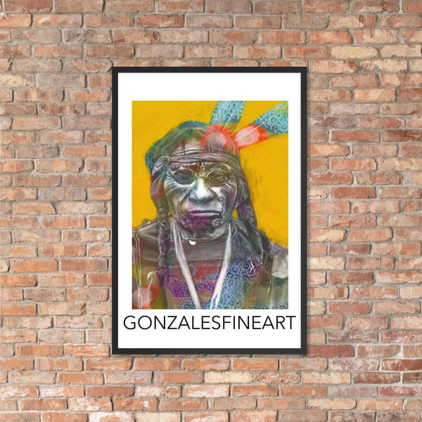 Chief Blue Horse Framed poster - Gifts for You 'n Me