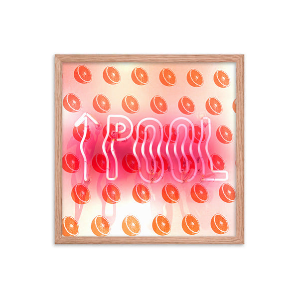 Pool Sign - Framed Wall Art