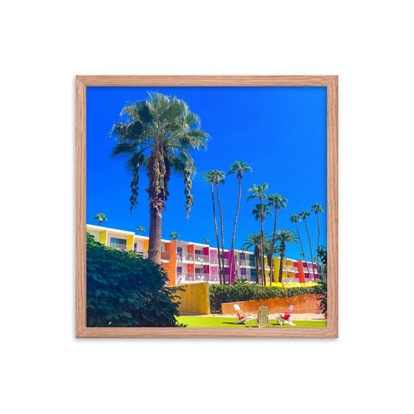 Palm Prism Serenade - Framed Wall Art