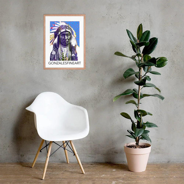 Chief Joseph Color Framed poster - Gifts for You 'n Me