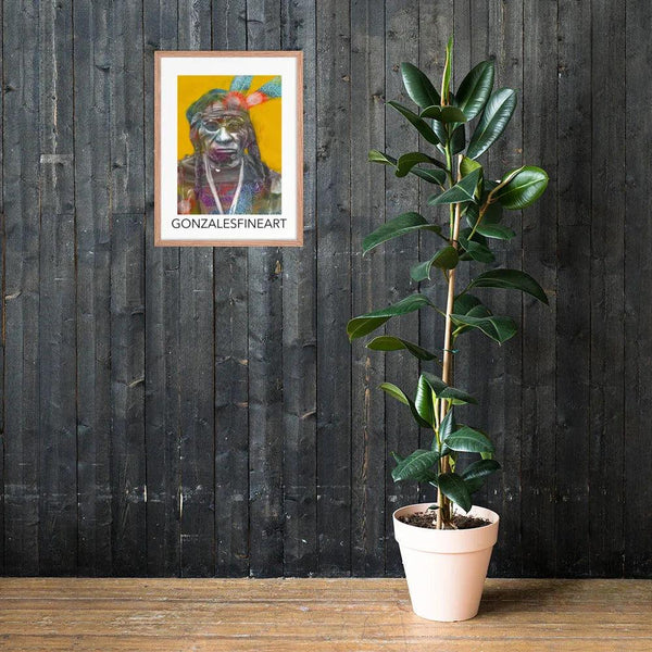 Chief Blue Horse Framed poster - Gifts for You 'n Me