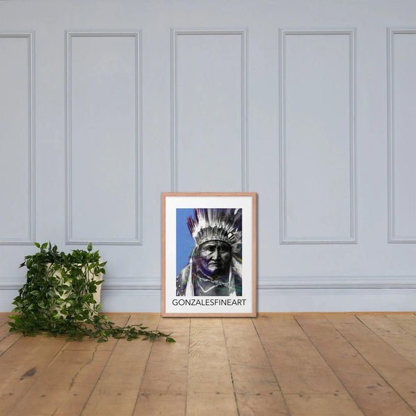 Geronimo War Bonnet Framed poster - Gifts for You 'n Me