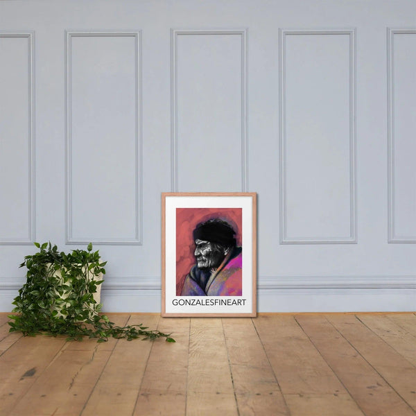 Geronimo Profile Framed poster - Gifts for You 'n Me