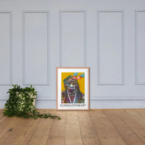 Chief Blue Horse Framed poster - Gifts for You 'n Me