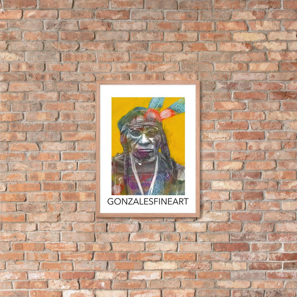 Chief Blue Horse Framed poster - Gifts for You 'n Me