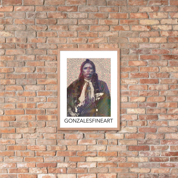 Quanah Parker Color Framed poster - Gifts for You 'n Me