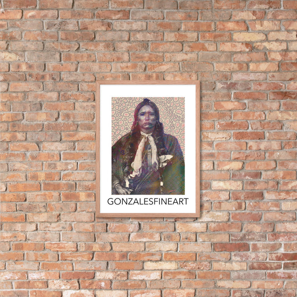 Quanah Parker Color Framed poster