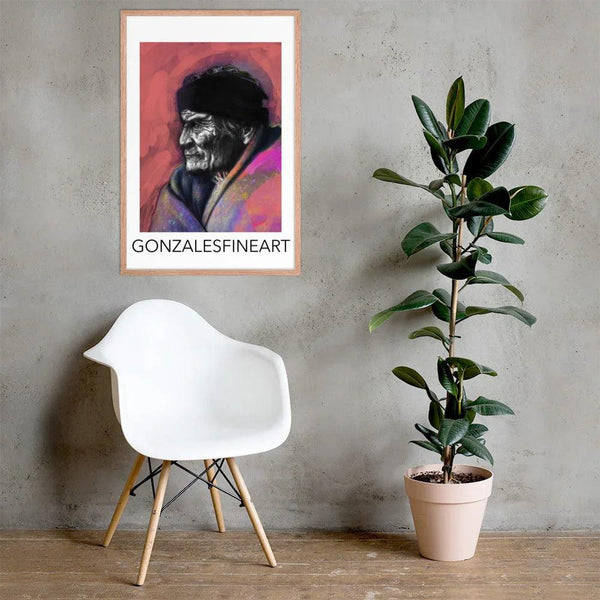 Geronimo Profile Framed poster - Gifts for You 'n Me