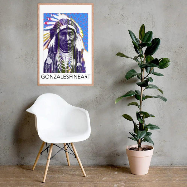 Chief Joseph Color Framed poster - Gifts for You 'n Me