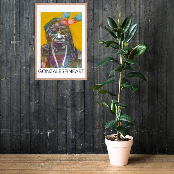 Chief Blue Horse Framed poster - Gifts for You 'n Me