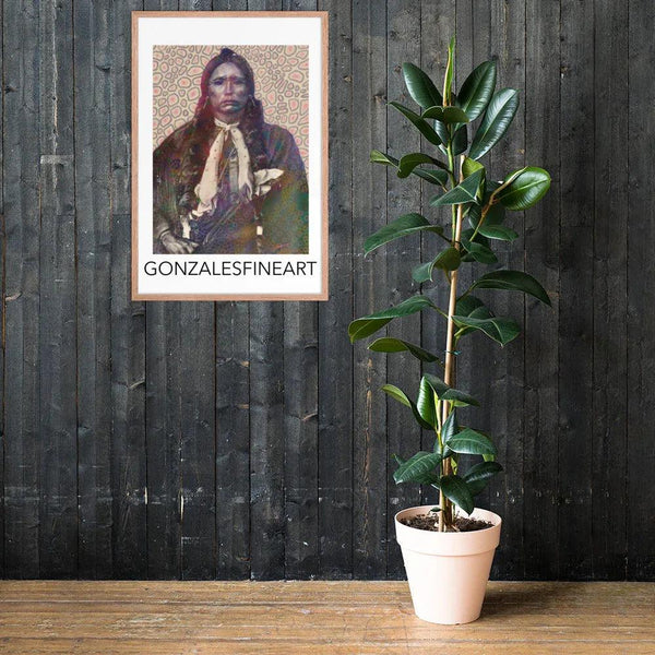 Quanah Parker Color Framed poster - Gifts for You 'n Me