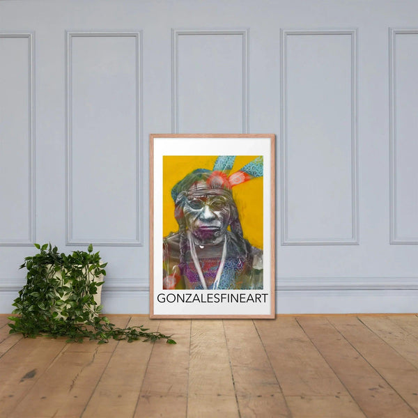 Chief Blue Horse Framed poster - Gifts for You 'n Me