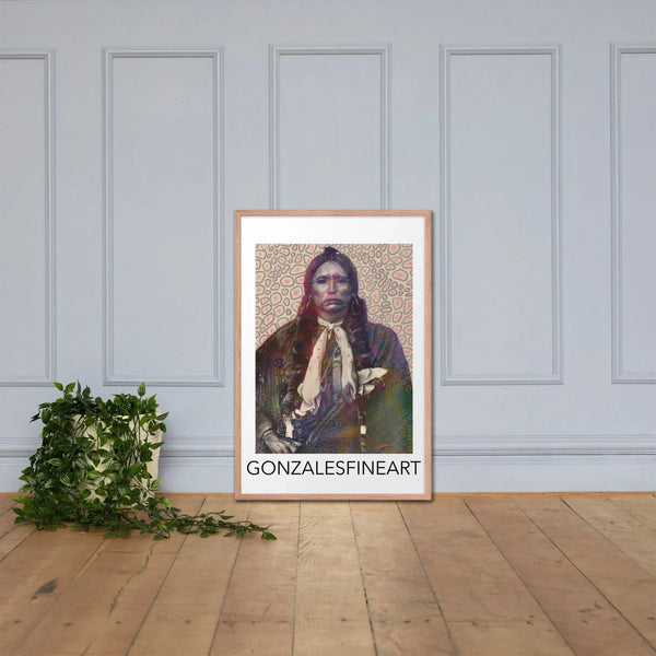 Quanah Parker Color Framed poster - Gifts for You 'n Me