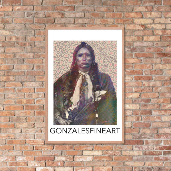 Quanah Parker Color Framed poster - Gifts for You 'n Me