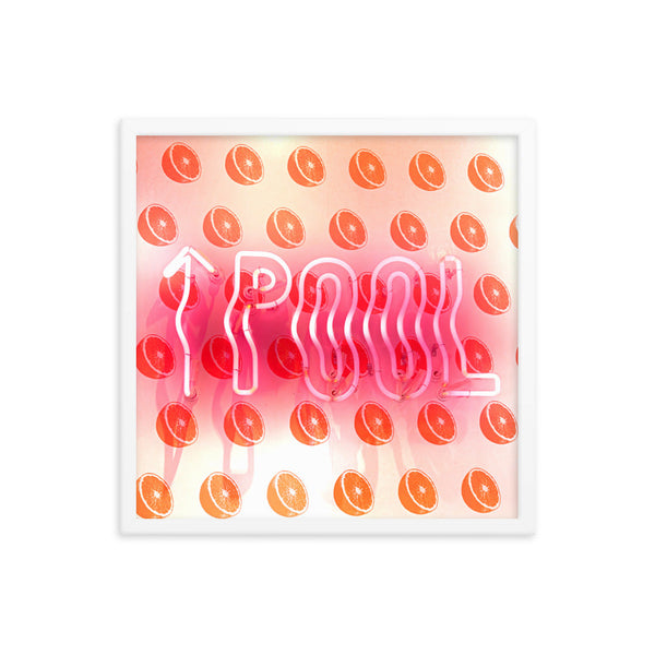 Pool Sign - Framed Wall Art