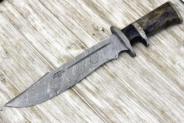 Enigma Survival Bowie Knife with Bone Handle - Gifts for You 'n Me