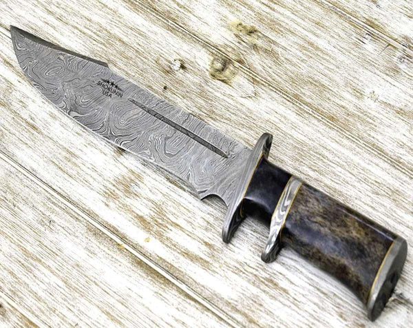 Enigma Survival Bowie Knife with Bone Handle - Gifts for You 'n Me
