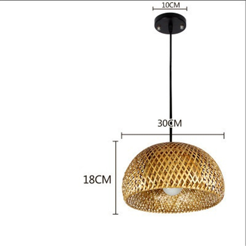 Bamboo Triple Pendant Light