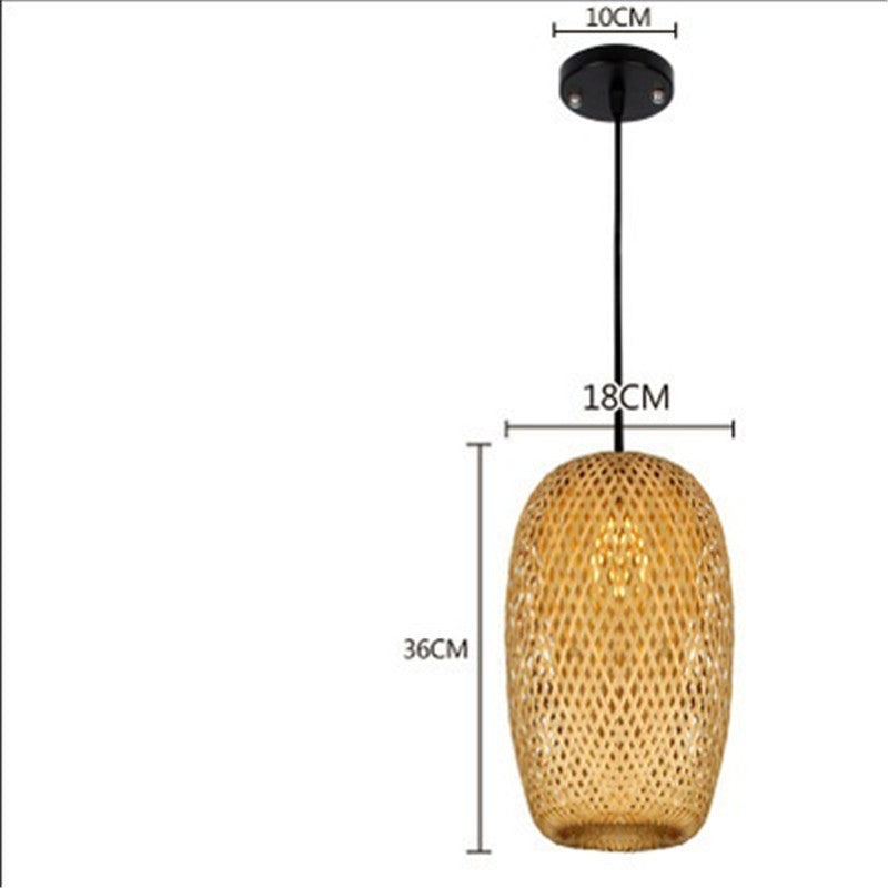 Bamboo Triple Pendant Light