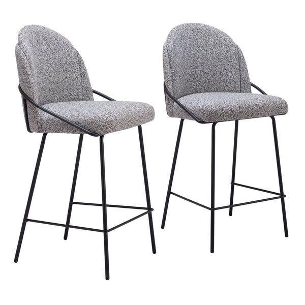 Jambi Counter Stool (Set of 2) Black & White