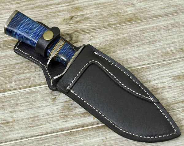 Envoy Damascus Bowie Knife with Micarta Handle - Gifts for You 'n Me
