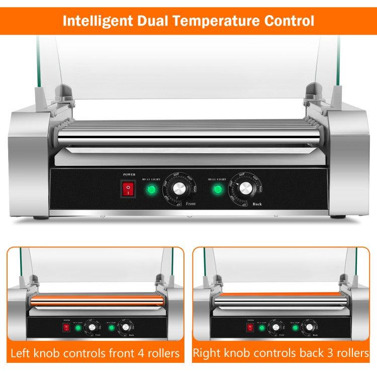 18 Hot Dog 7-Roller Commercial Cooker