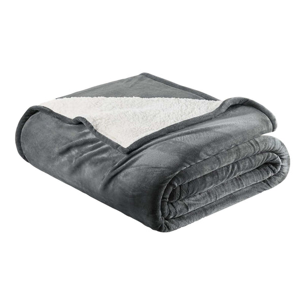 Velvet Plush Sherpa Bed Blanket - Sherpa Fleece Collection