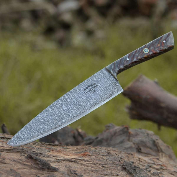 Epical Chef's Knife with Pine Cone Handle - Gifts for You 'n Me