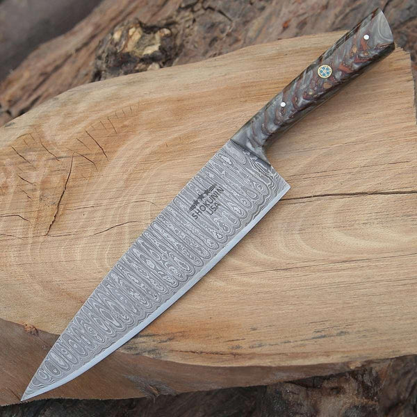 Epical Chef's Knife with Pine Cone Handle - Gifts for You 'n Me