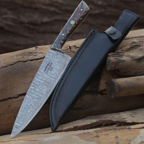 Epical Chef's Knife with Pine Cone Handle - Gifts for You 'n Me