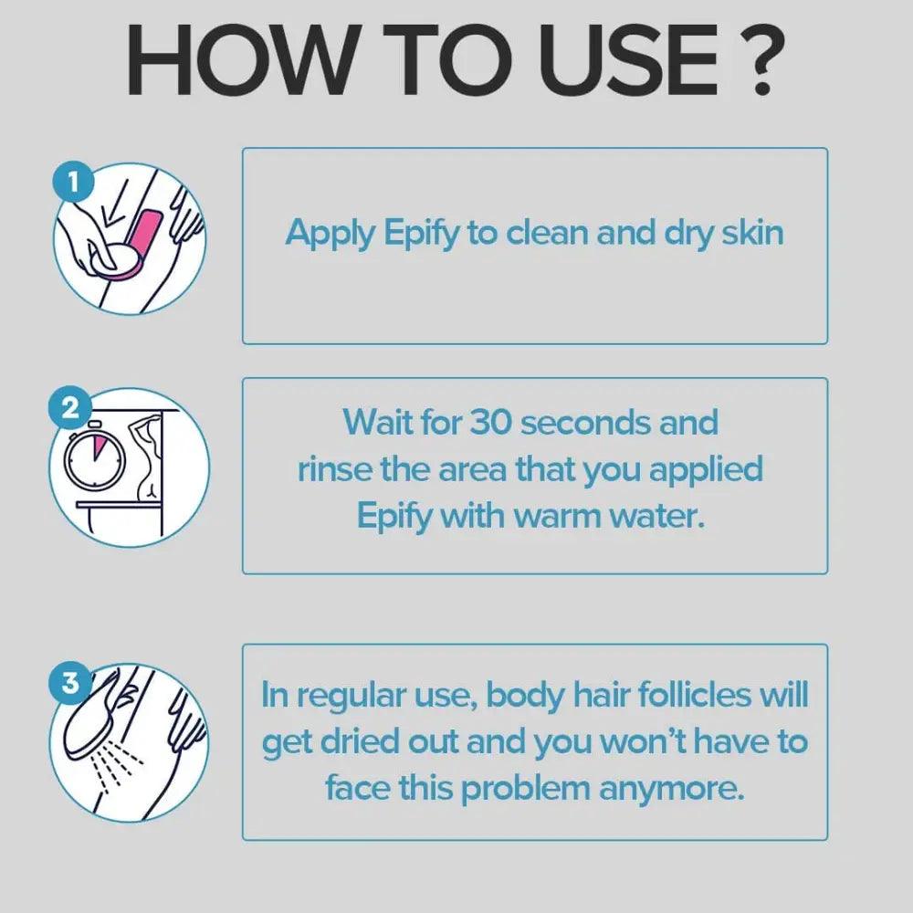 Epify Hair Removal Cream 250 ml (Pack of 6)