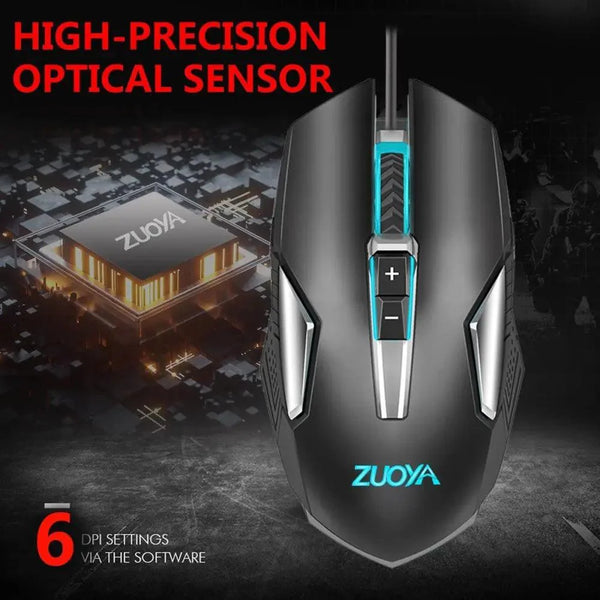 Ergonomic Design Wired RGB Professional Gaming Mouse Optical Gamer Mice Adjustable DPI Mouse With Backlight For Computer