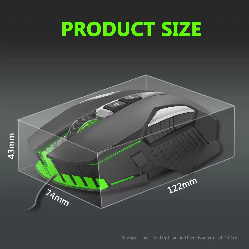 Ergonomic Design Wired RGB Professional Gaming Mouse Optical Gamer Mice Adjustable DPI Mouse With Backlight For Computer