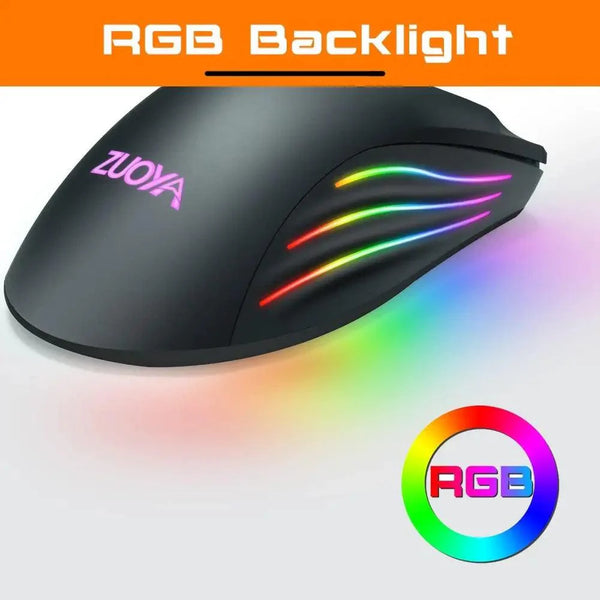 Ergonomic Design Wired RGB Professional Gaming Mouse Optical Gamer Mice Adjustable DPI Mouse With Backlight For Computer
