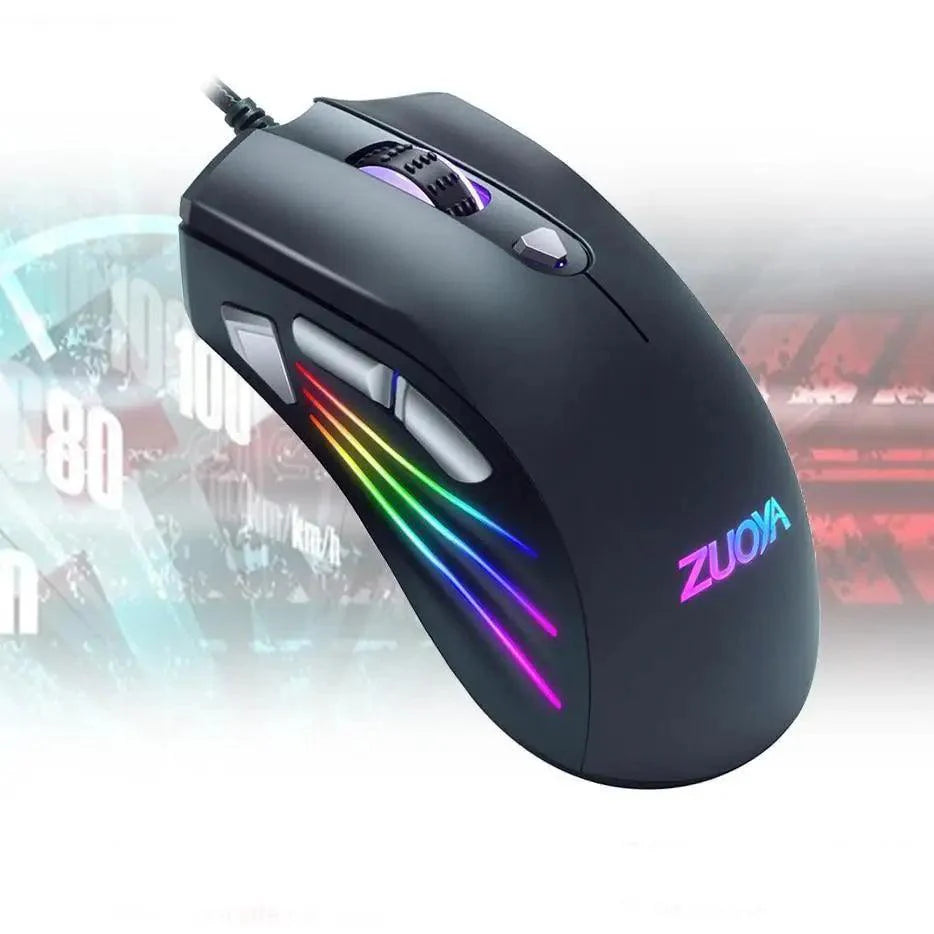 Ergonomic Design Wired RGB Professional Gaming Mouse Optical Gamer Mice Adjustable DPI Mouse With Backlight For Computer
