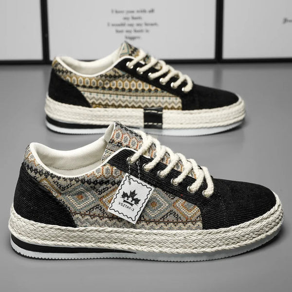 Espadrilles Men Sneakers Flat Canvas Shoes For Men Yuppie Casual Walking Shoes Male Linen Men's Shoes Fisherman's Sneakers Man