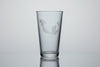 Etched Mermaid Pint Glass