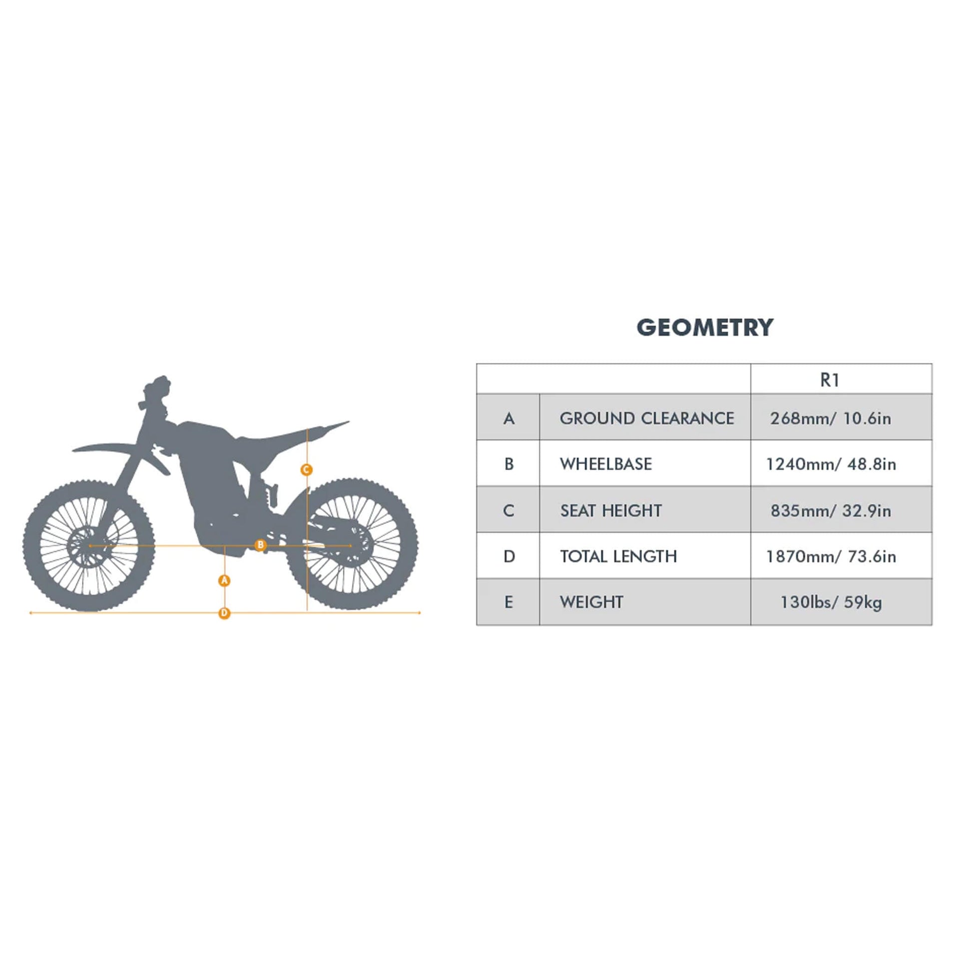 Eunorau R1 72V35AH 8000W All-Terrain Off-Road Electric Dirt Bike (SAK25097)