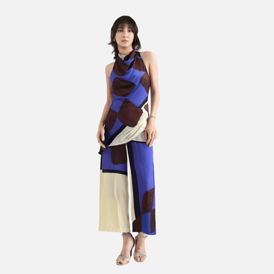 European and American style women's fashion casual printed neck hanging set