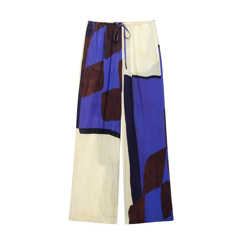 European and American style women's fashion casual printed neck hanging set