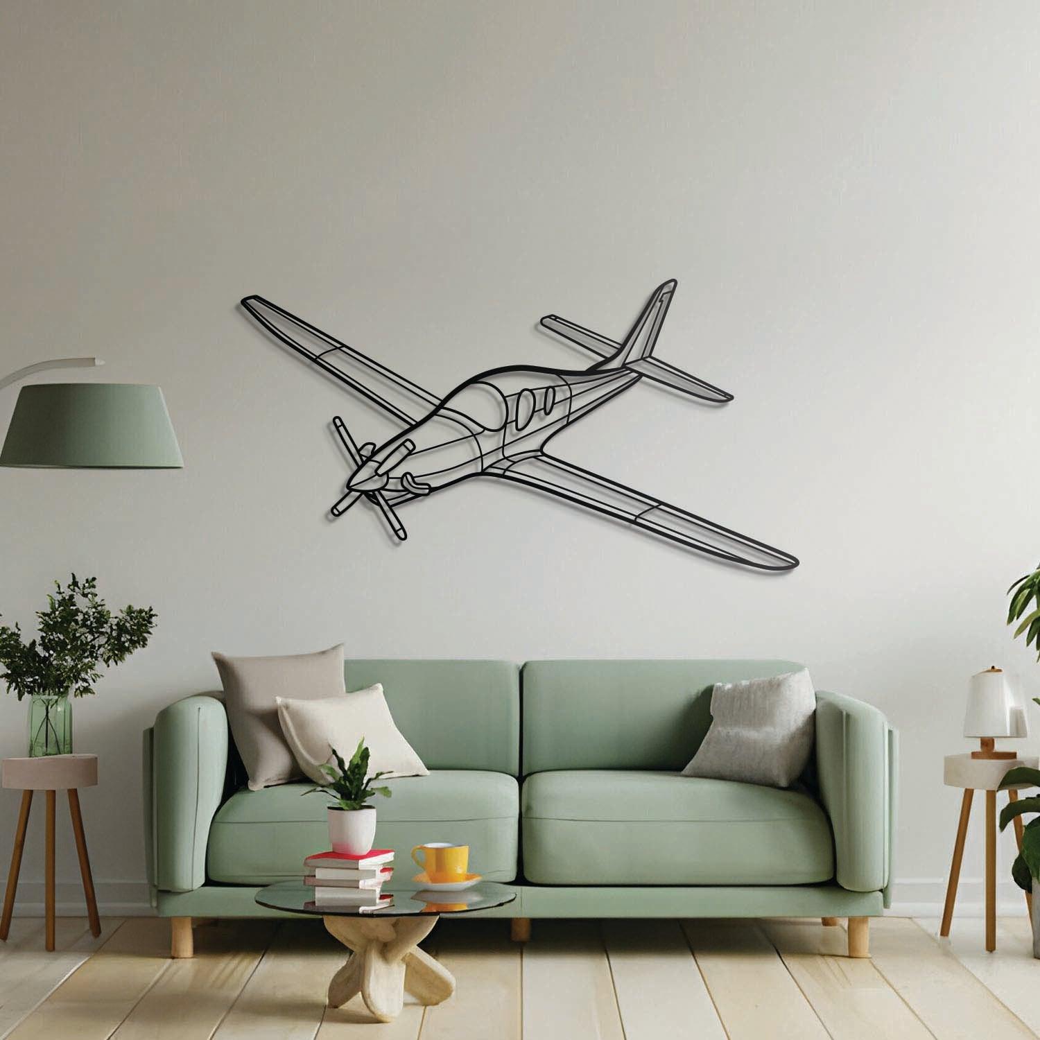 Evolution Angle Metal Aircraft Wall Art - NCP0420