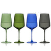 Reserve Nouveau Crystal Wine Glasses in Seaside Set of 4