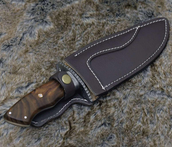 Excelsior Game Knife with Exotic Rosewood Handle & Sheath - Gifts for You 'n Me