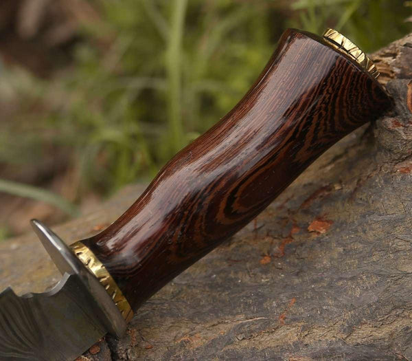 Exterminator Deer Hunting Knife with Exotic Wenge Wood Handle - Gifts for You 'n Me