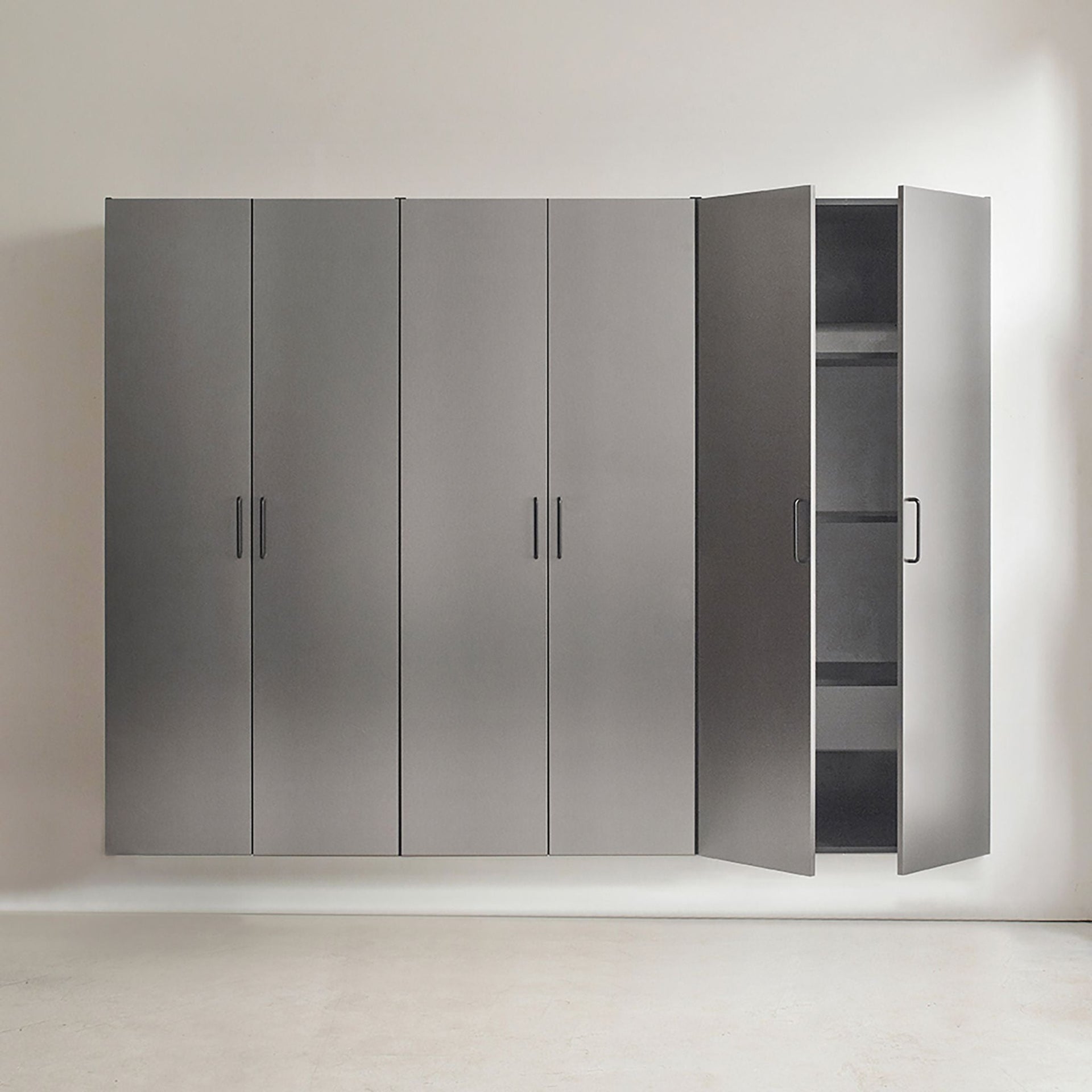 Extra Large Heavy-Duty 96-Inch Garage Cabinet Storage Set With Soft-Close Doors And Adjustable Shelves (SAK74369)